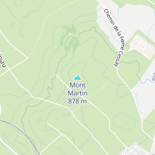 Map of Mont Martin