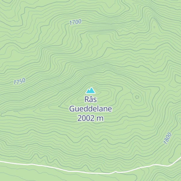 Map of Râs Gueddelane