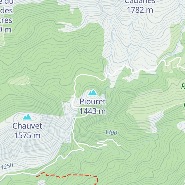 Map of Piouret