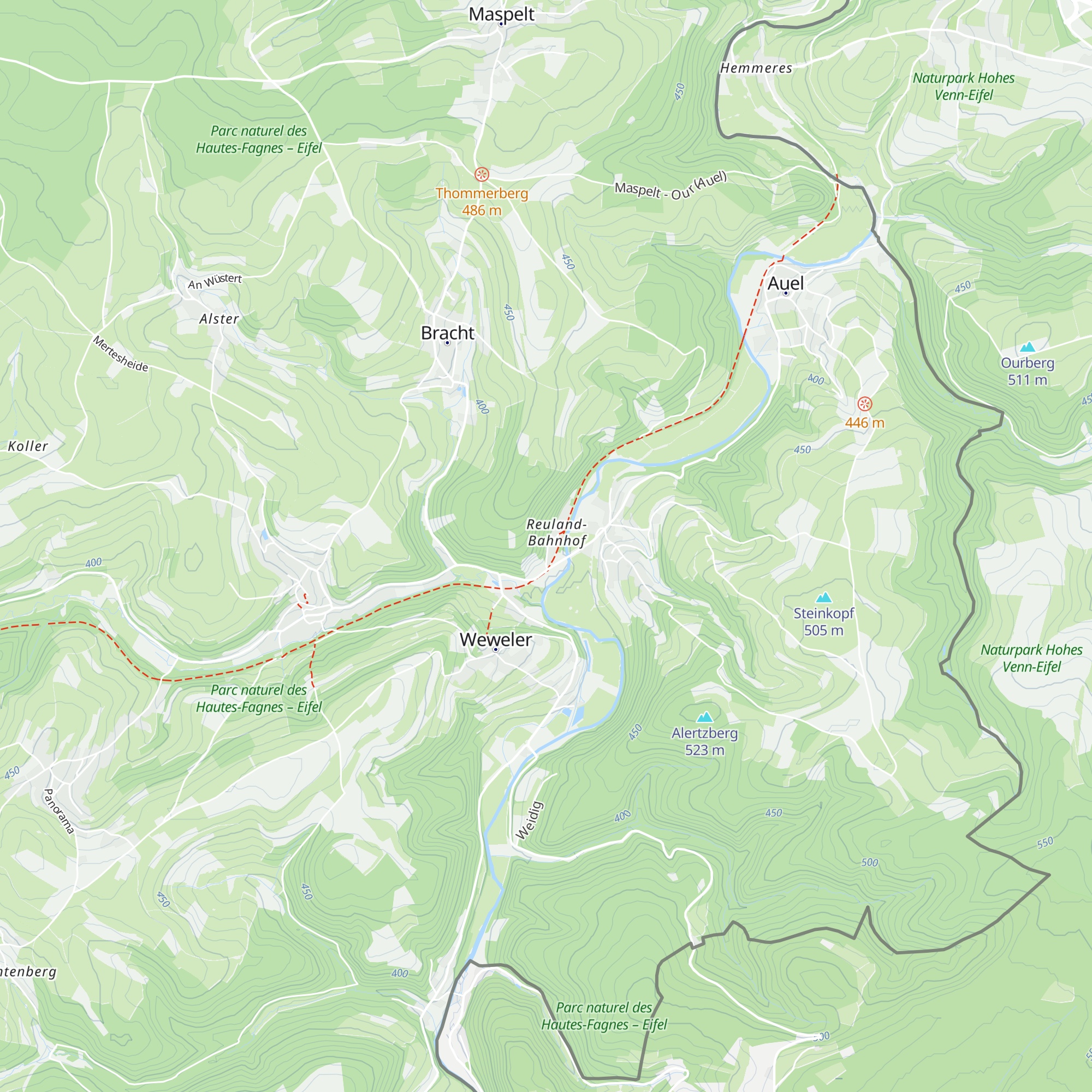 Vennhütte map
