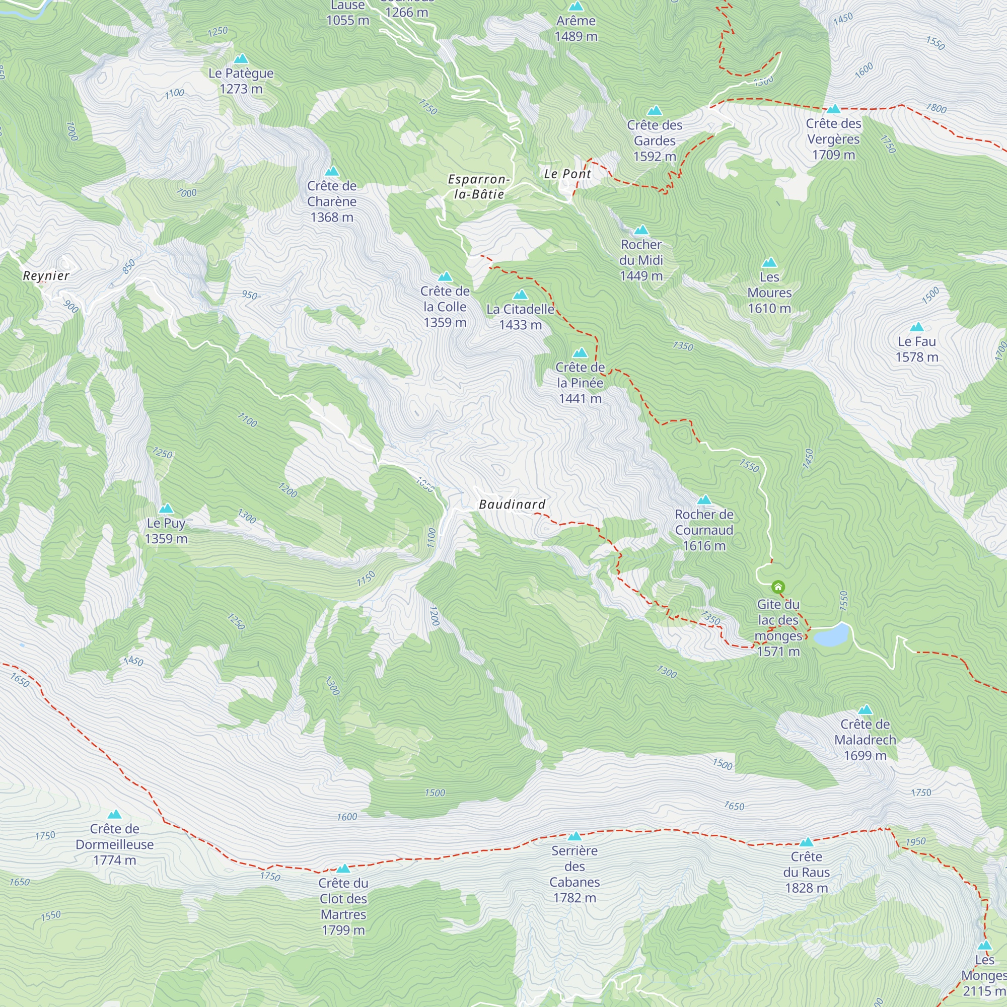 Gîte de Baudinard map