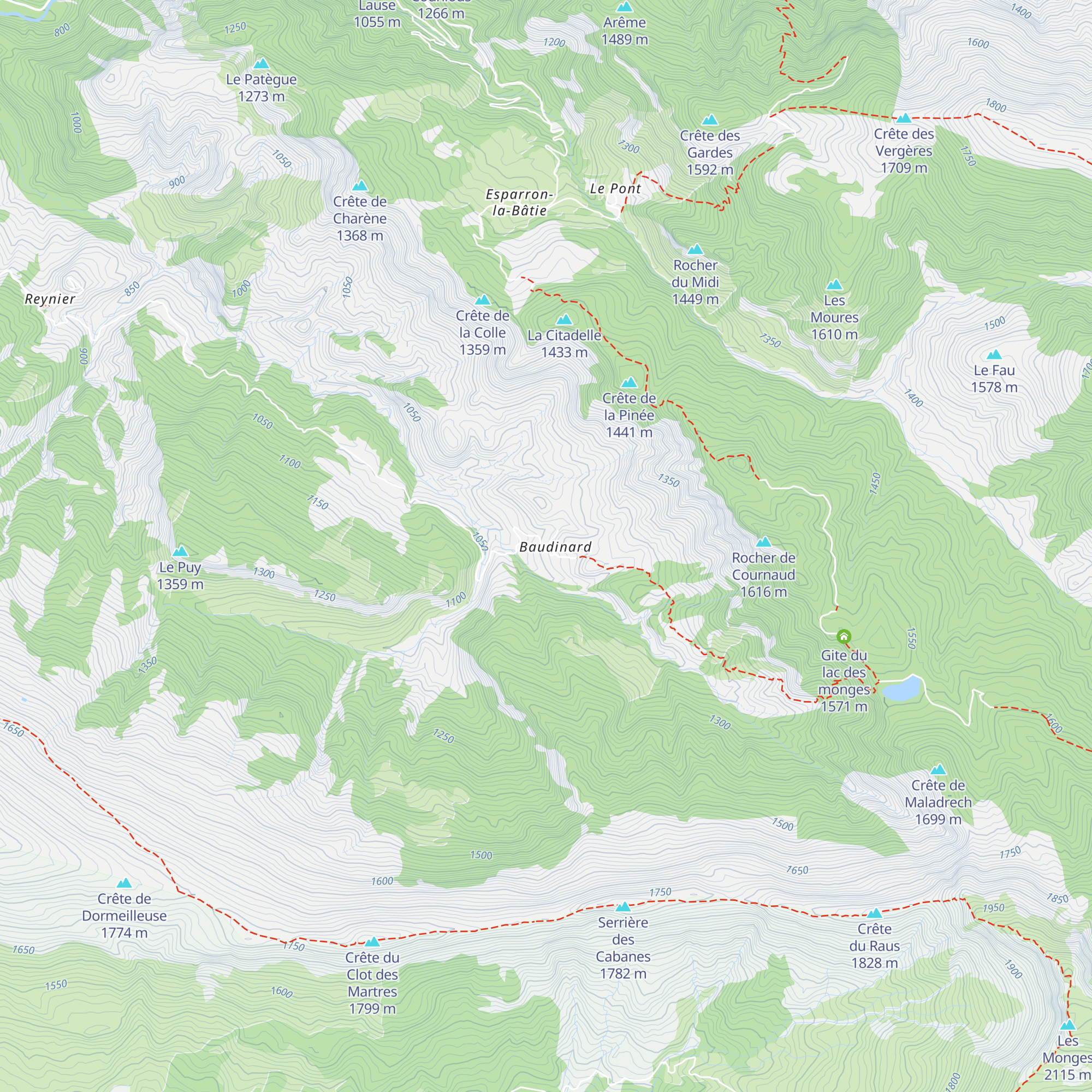 Gîte de Baudinard map