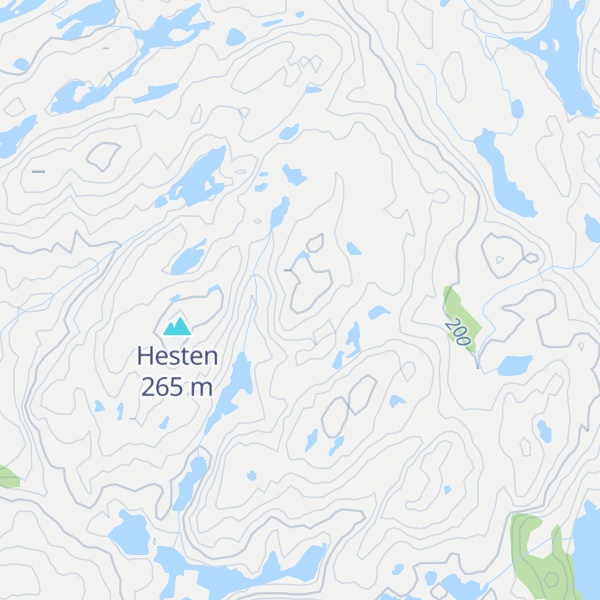 Map of Husdalsfjellet
