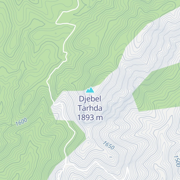 Map of Djebel Tarhda