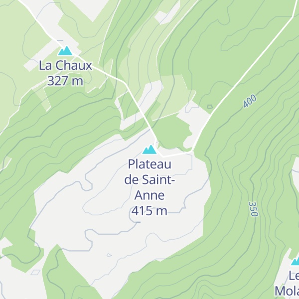 Map of Plateau de Saint-Anne