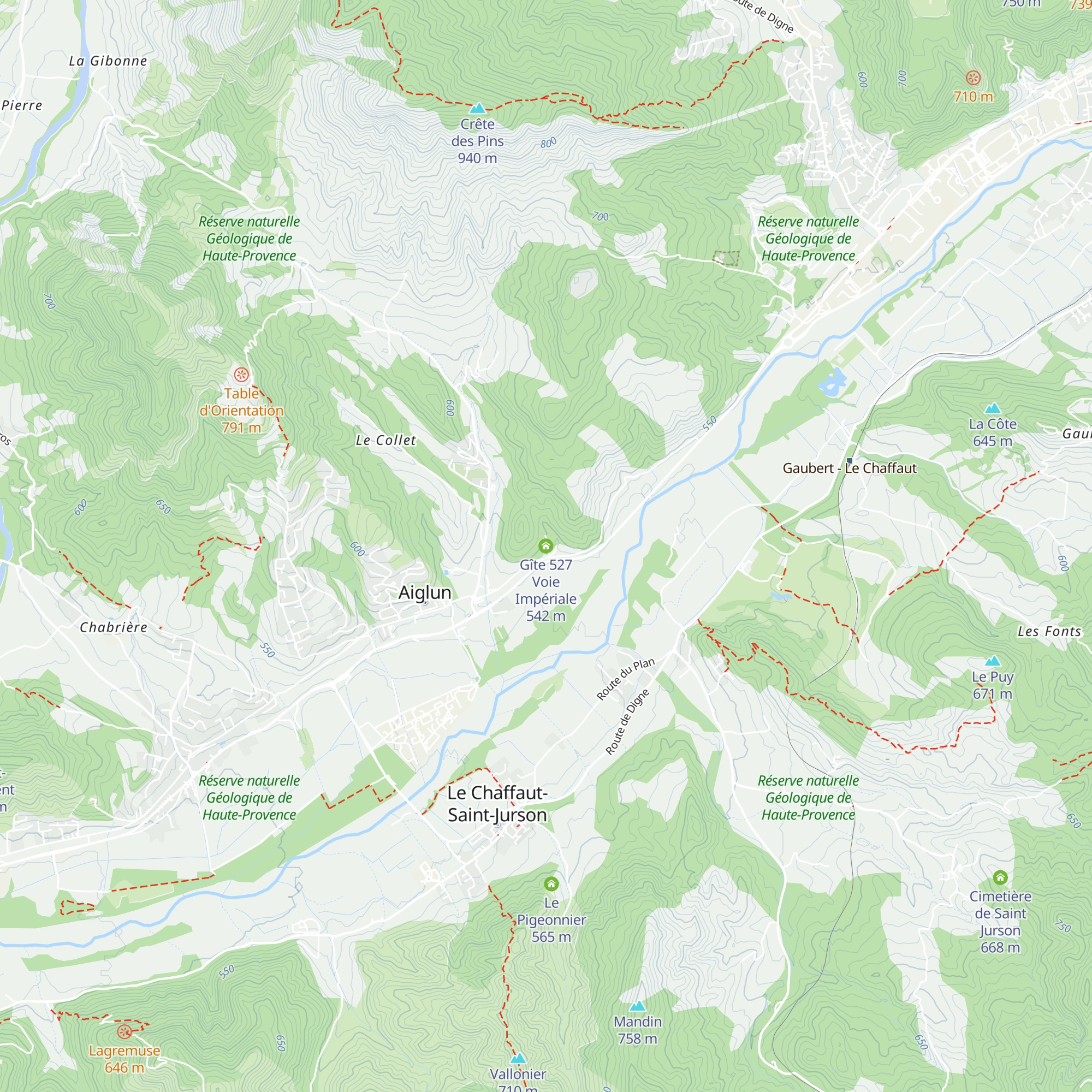Gîte 527 Voie Impériale map