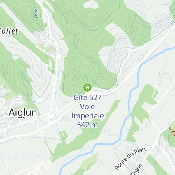 Map of Gîte 527 Voie Impériale