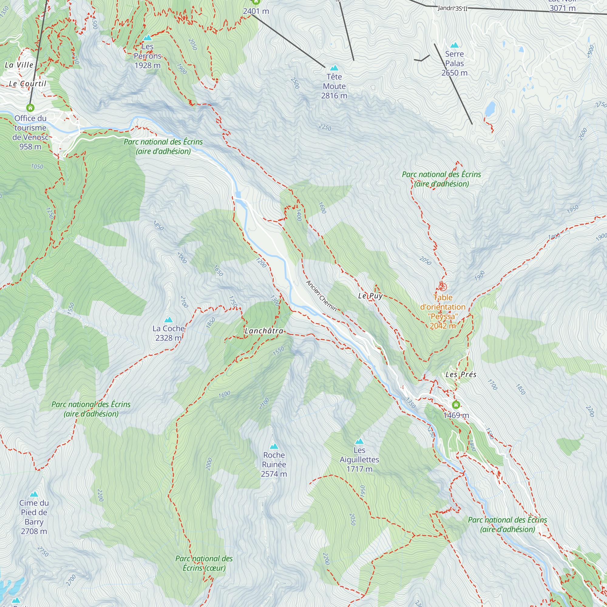 Gite du Plan Relais map