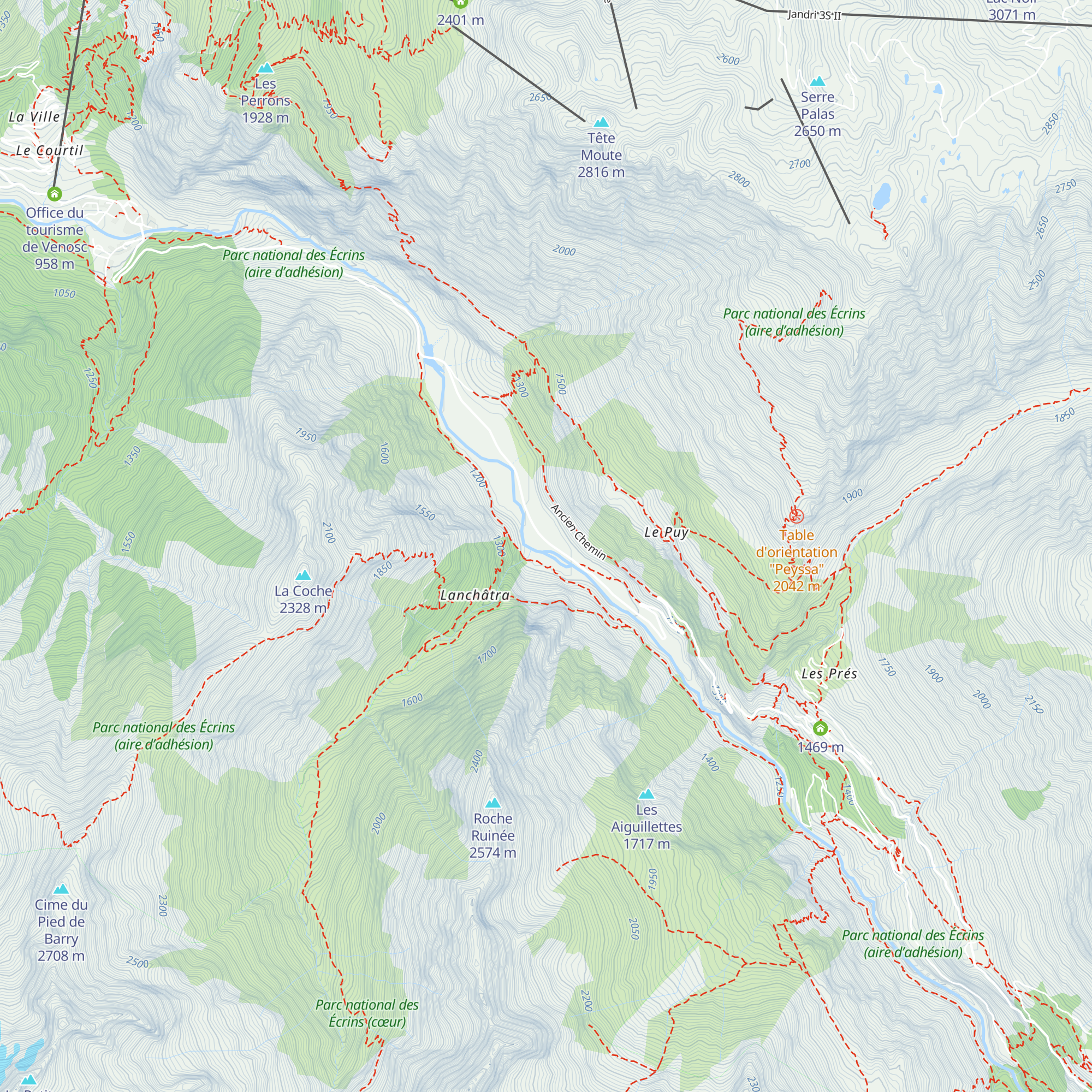 Gite du Plan Relais map