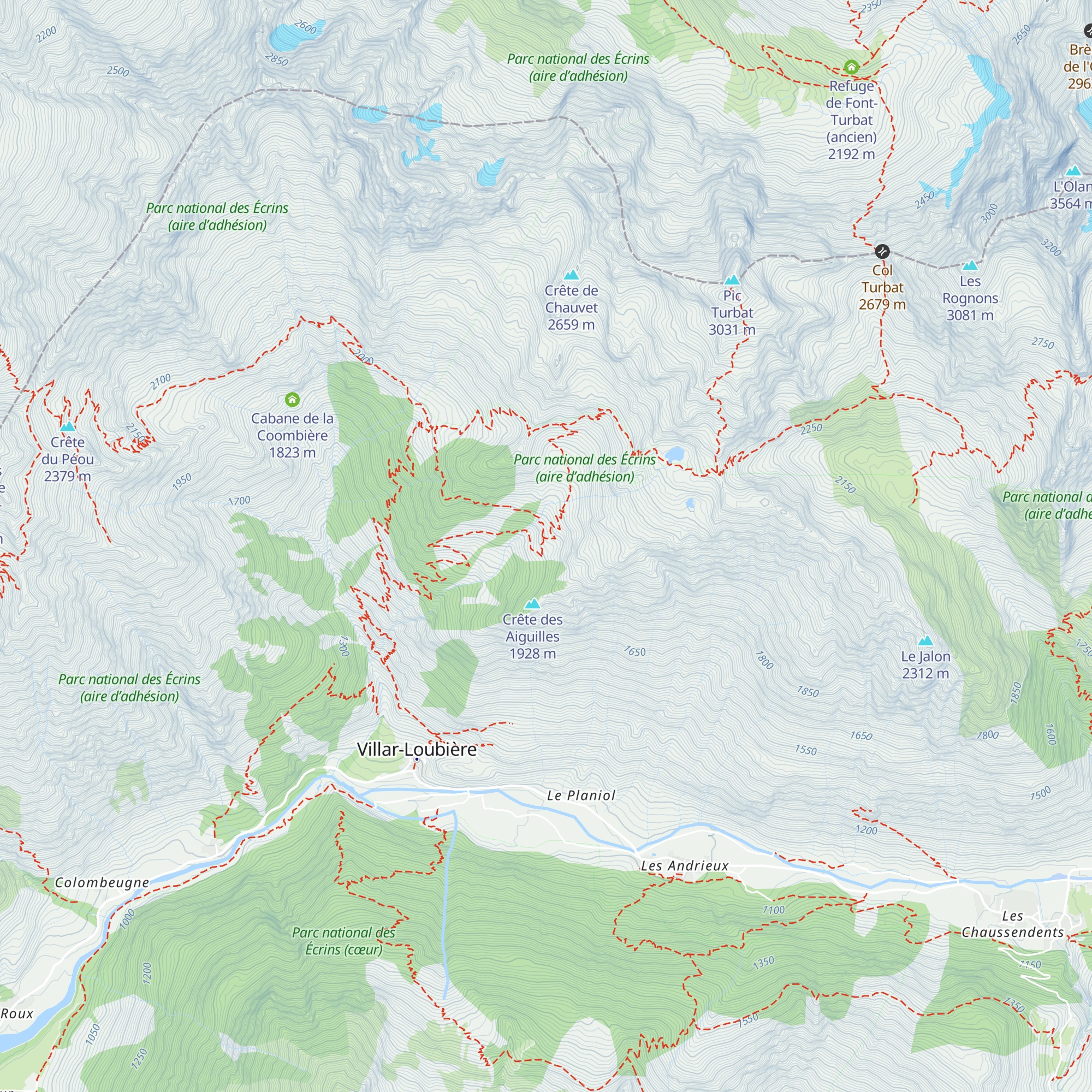 Cabane de Lautier map