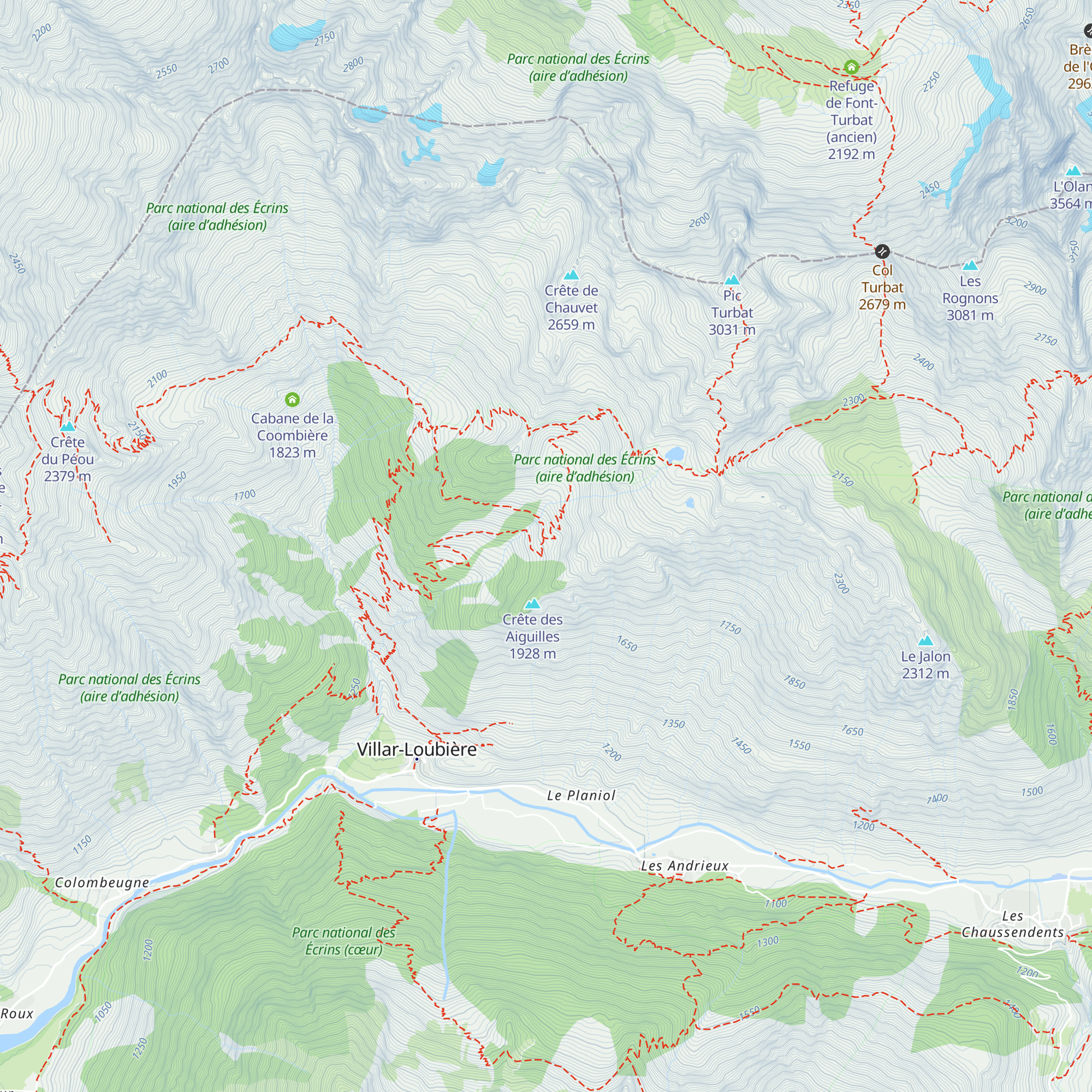 Cabane de Lautier map
