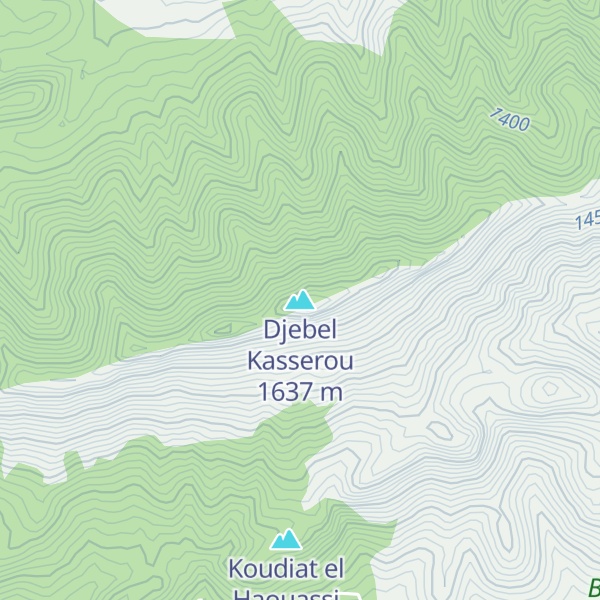 Map of Djebel Kasserou