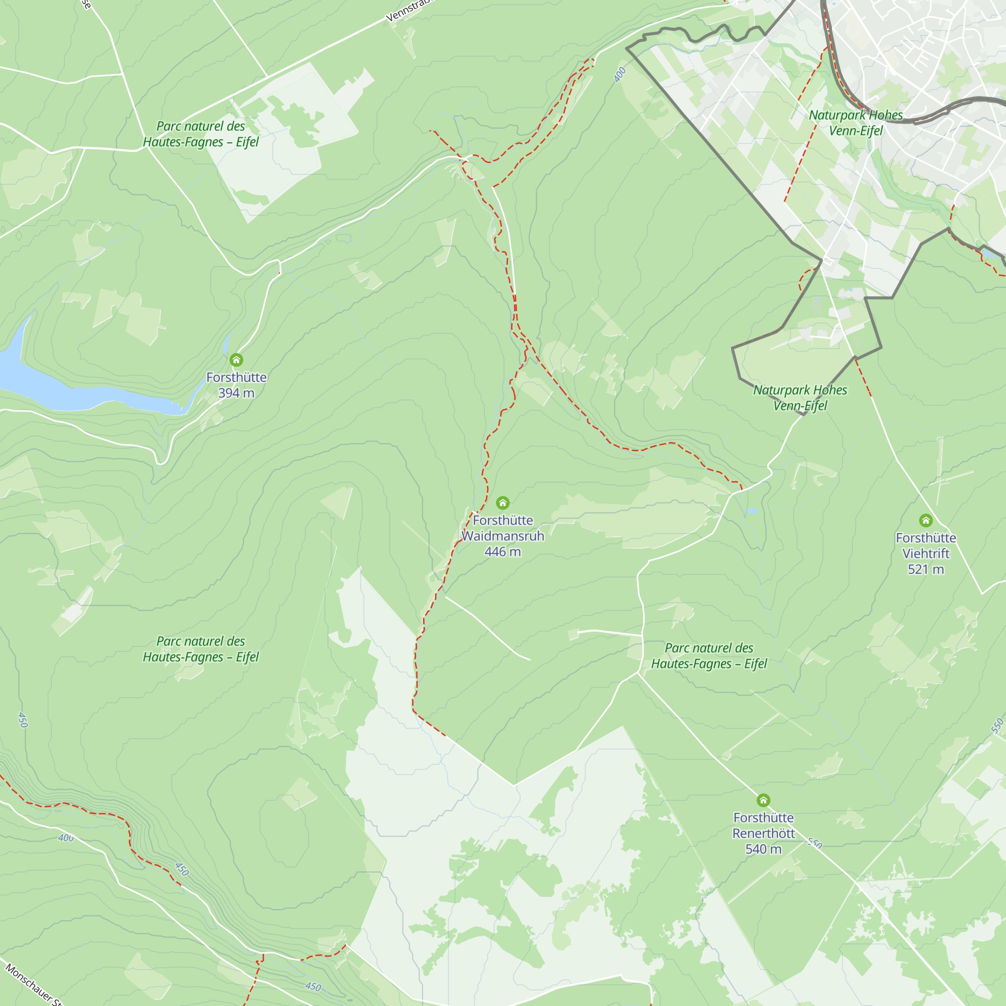 Forsthütte Waidmansruh map
