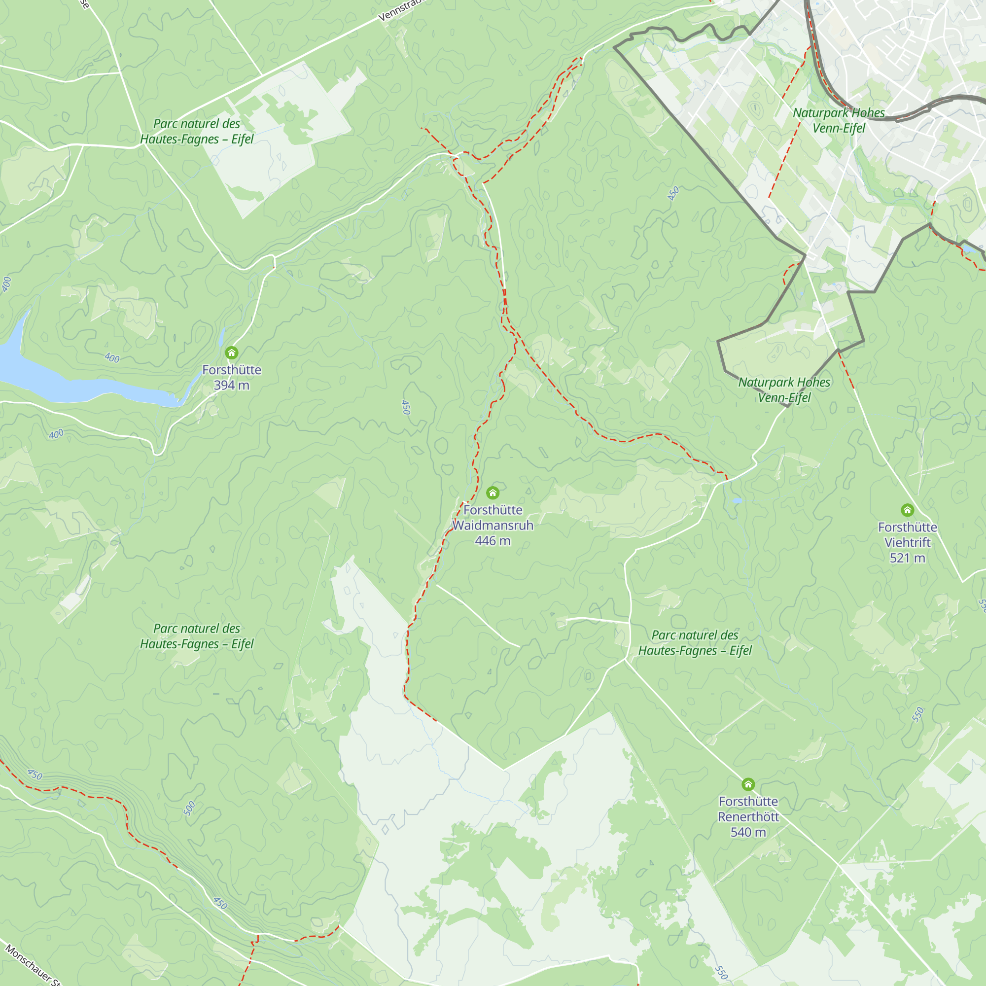 Forsthütte Waidmansruh map