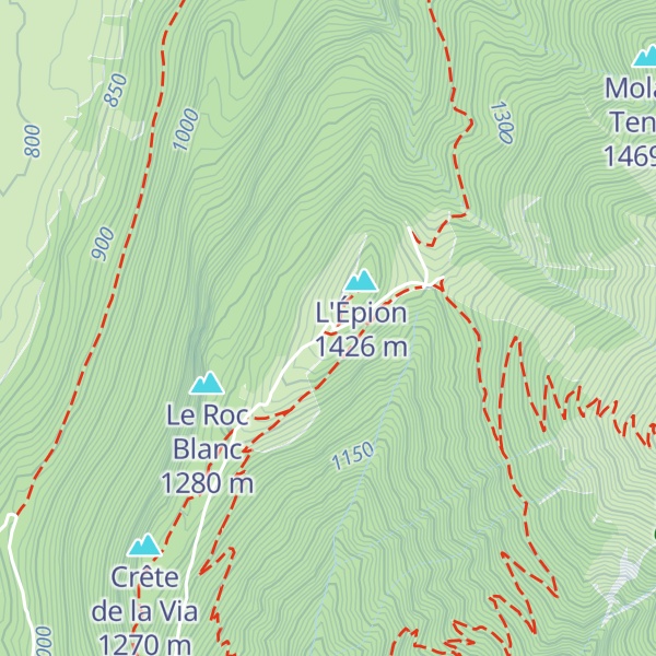 Map of Chalet de l'Épion