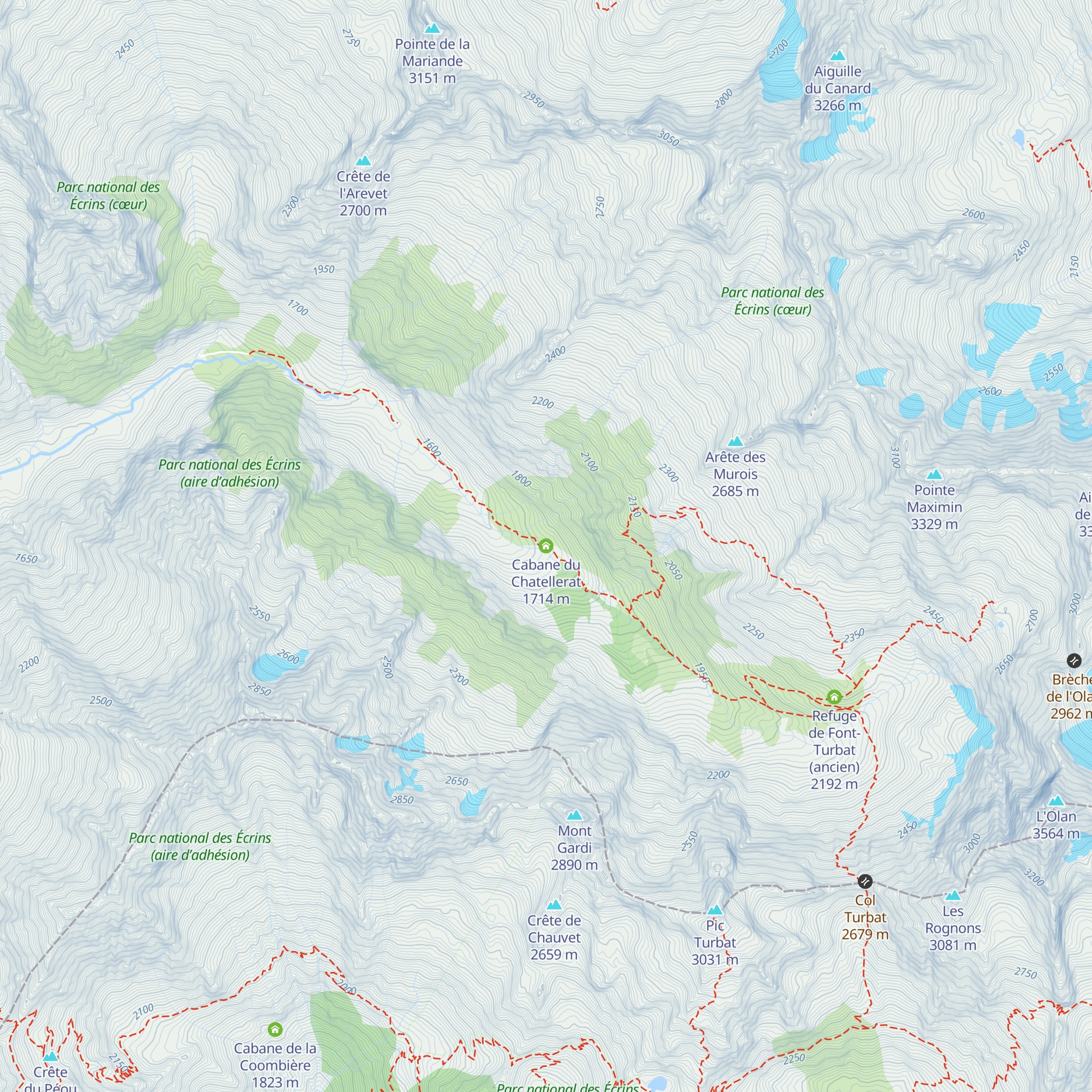 Cabane du Chatellerat map