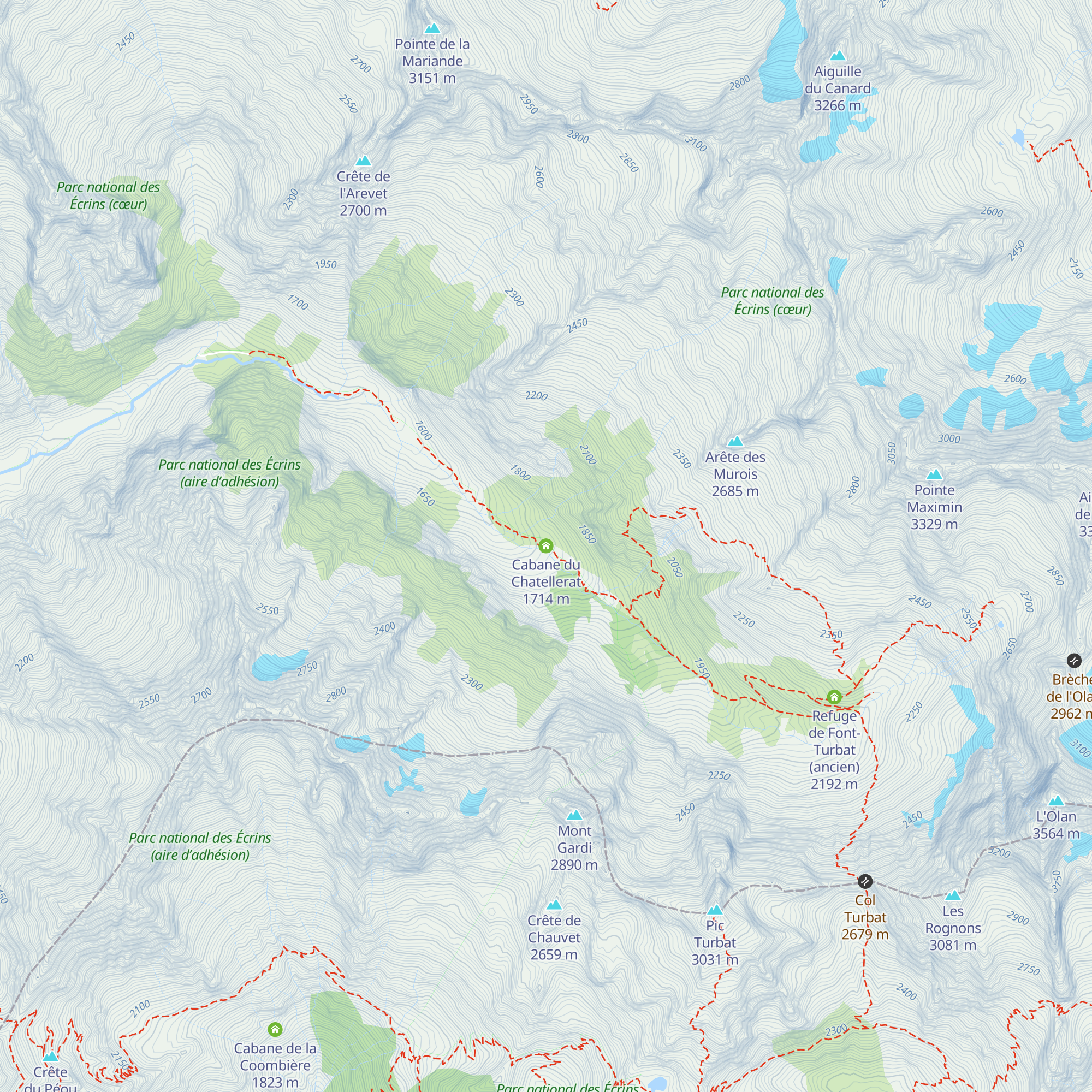 Cabane du Chatellerat map