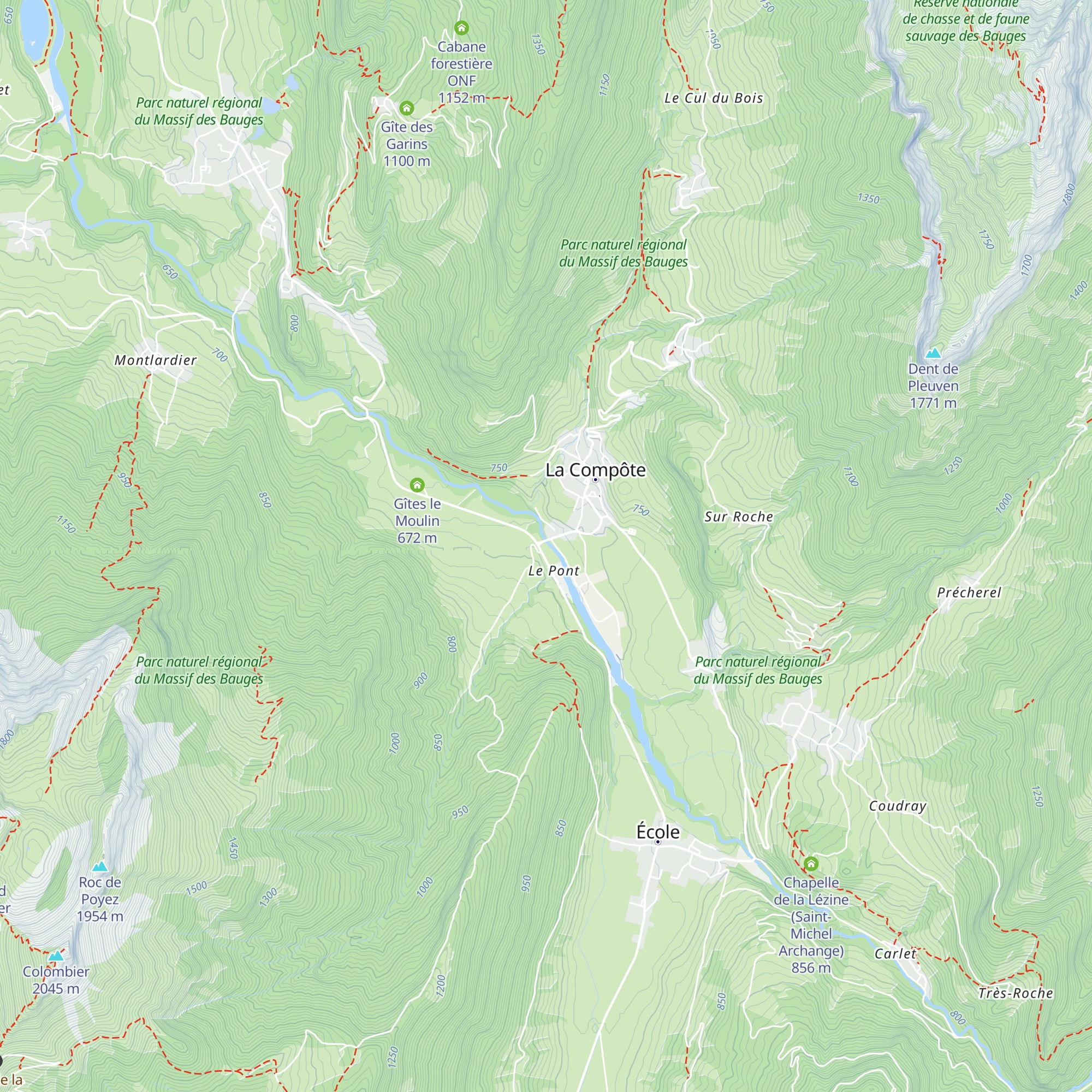 Gîte le Chalet map