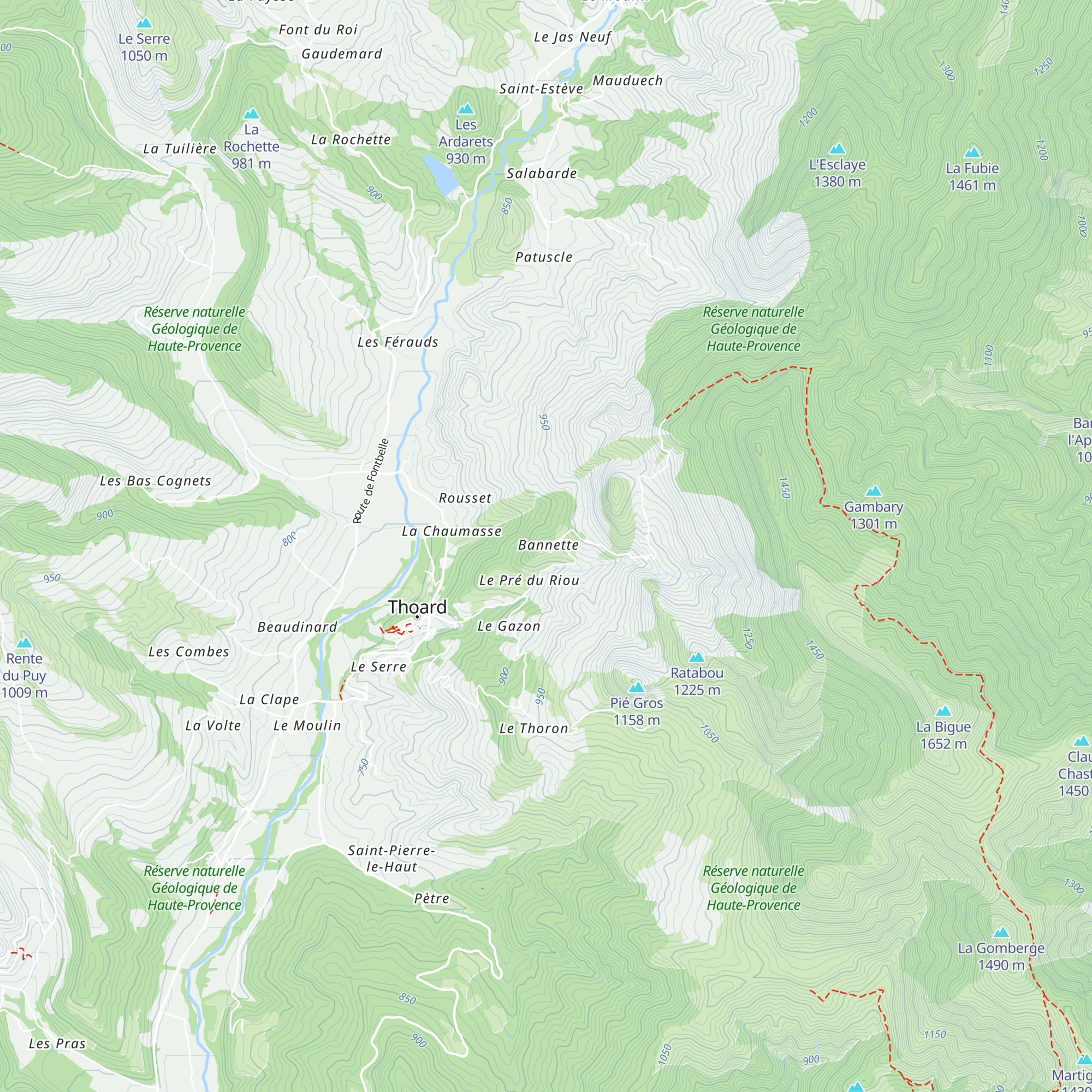 La Banette map