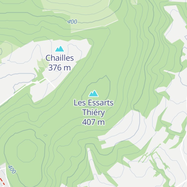 Map of Les Essarts Thiéry