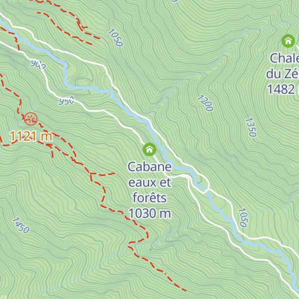 Map of Cabane eaux et forêts