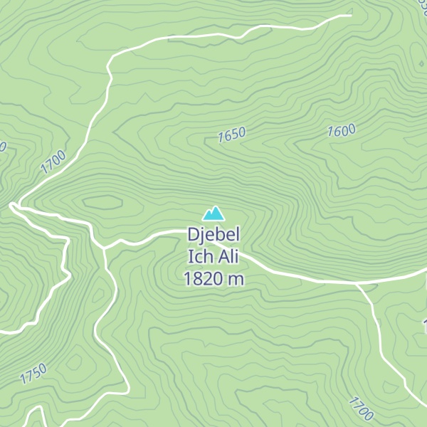 Map of Djebel Ich Ali