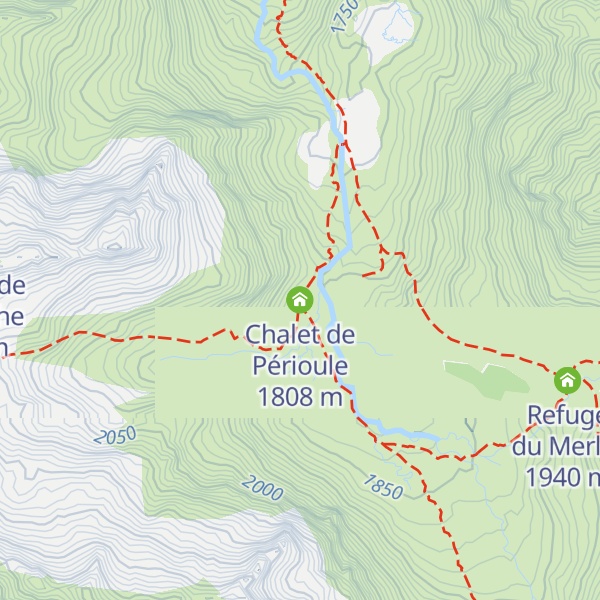 Map of Chalet de Périoule
