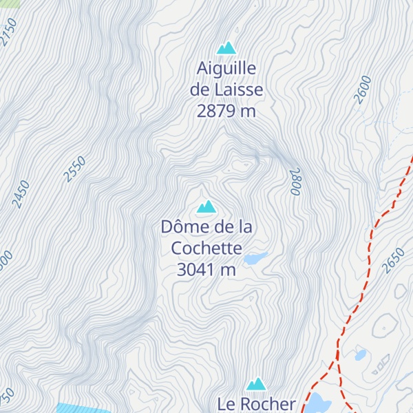Map of Dôme de la Cochette