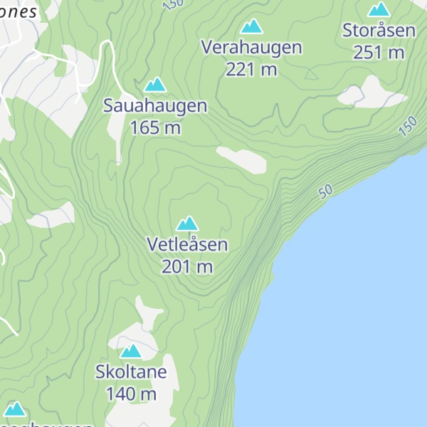 Map of Ljonesbjørgane