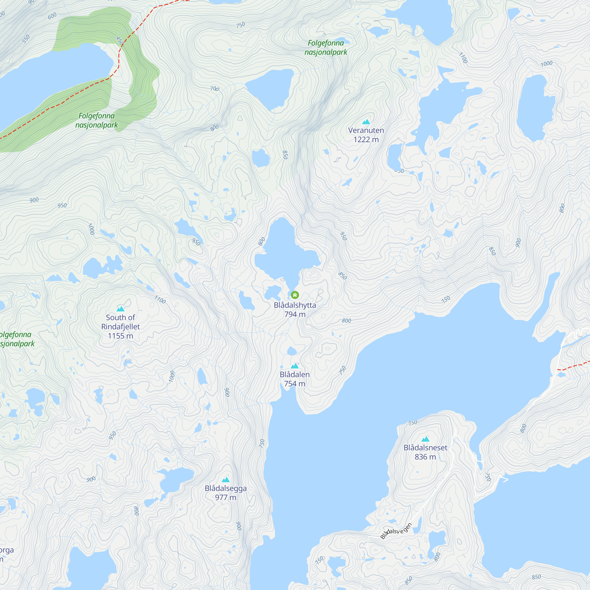 Blådalshytta map