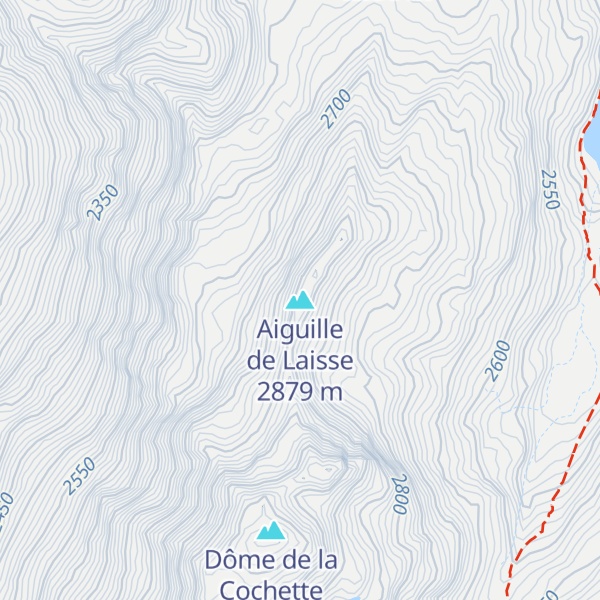 Map of Aiguille de Laisse