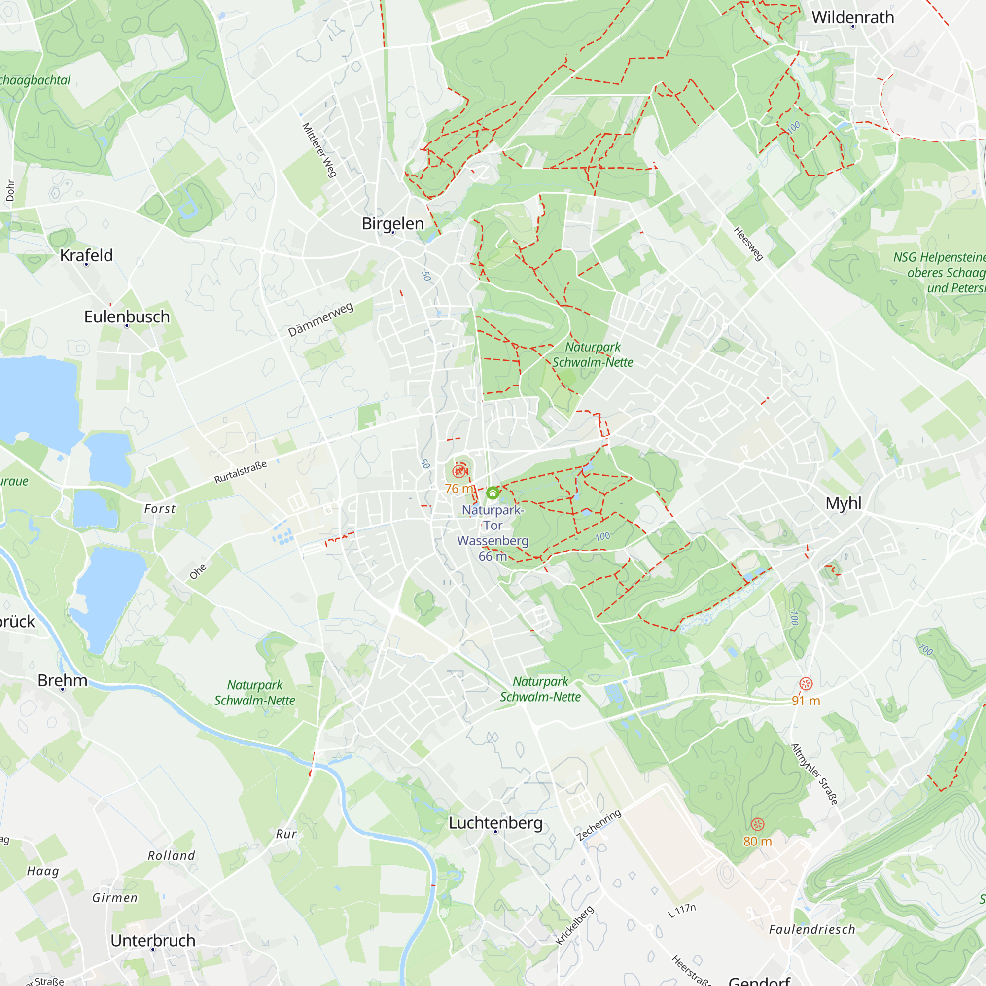 Naturpark-Tor Wassenberg map