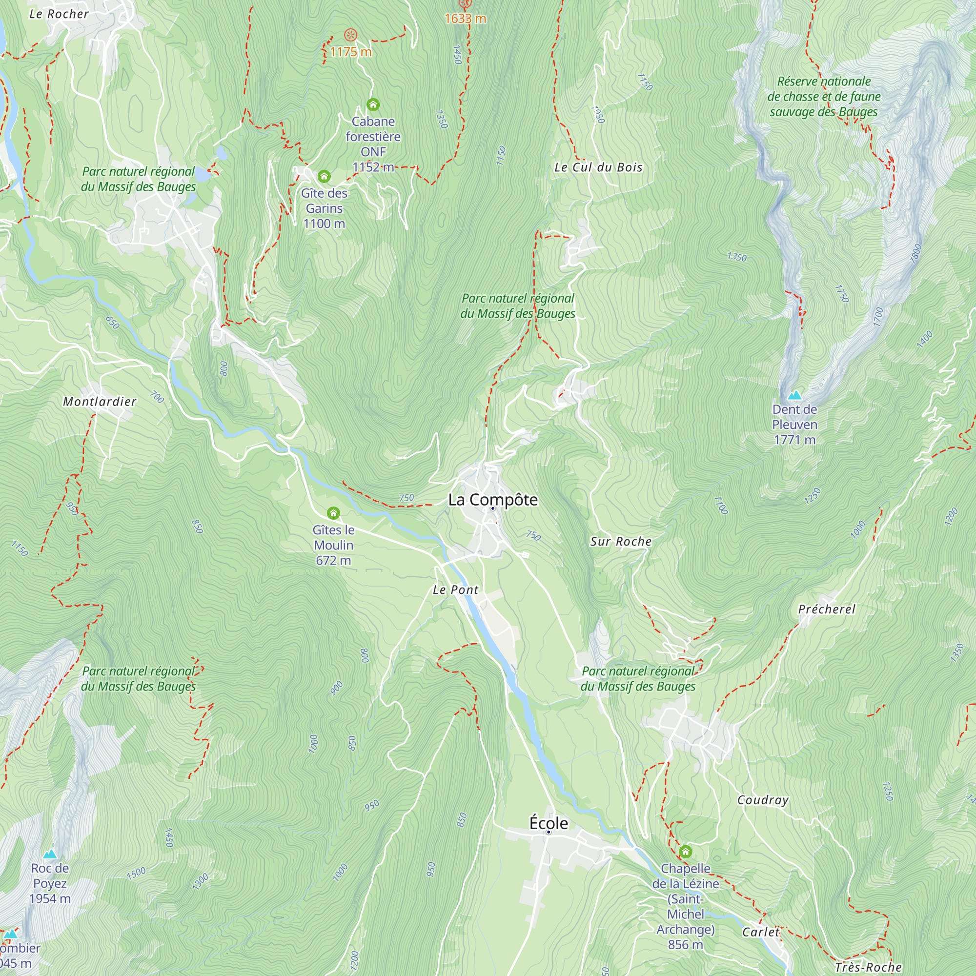 Gîte le Tavalan map
