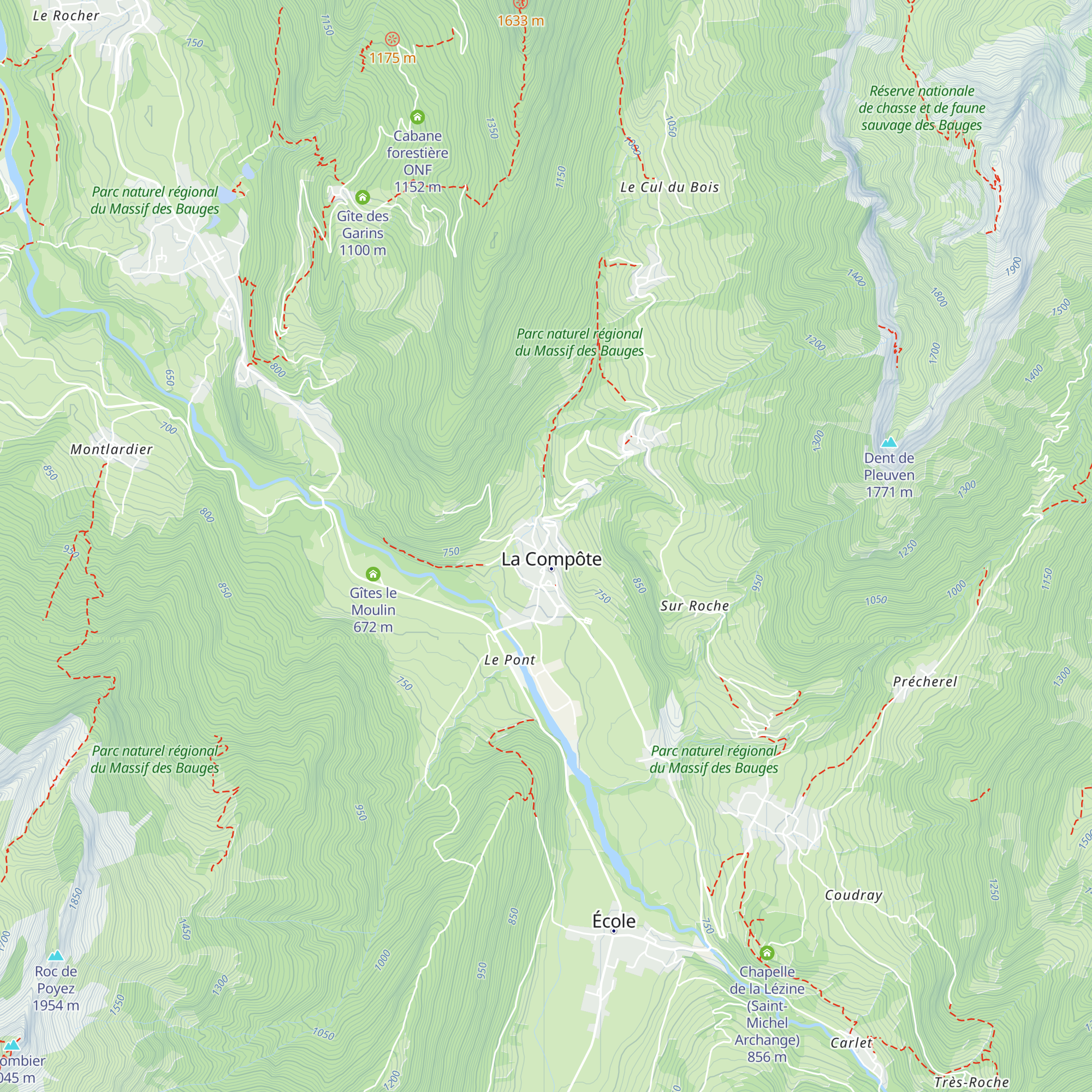 Gîte le Tavalan map