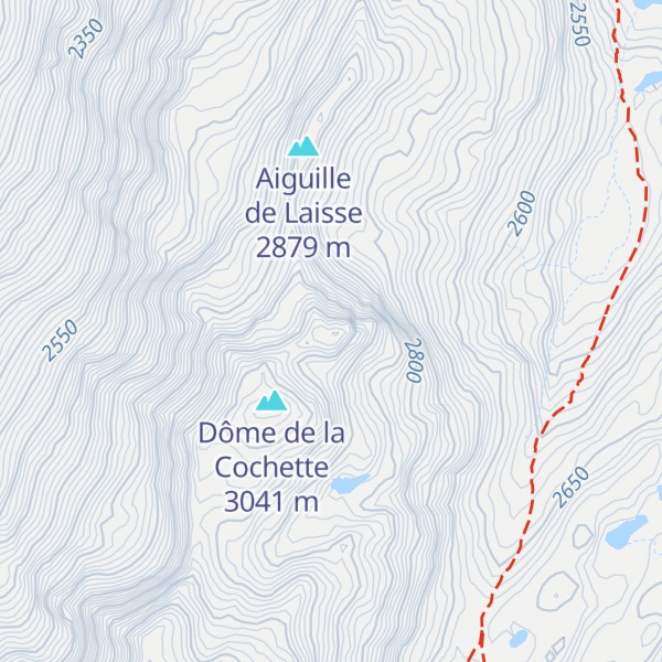 Map of Aiguille Noire