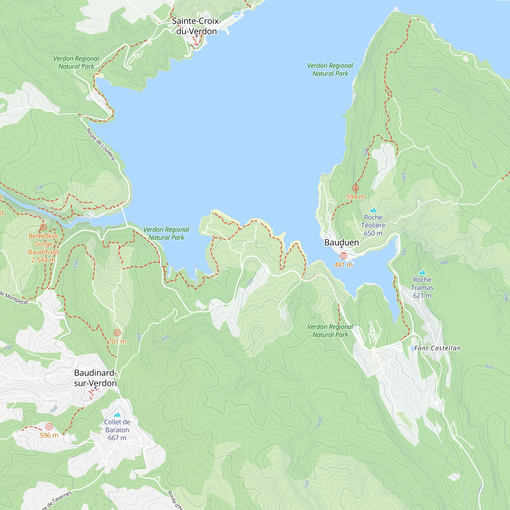 Hôtel Les Cavalets map