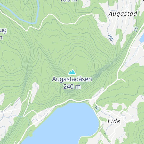 Map of Augastadåsen