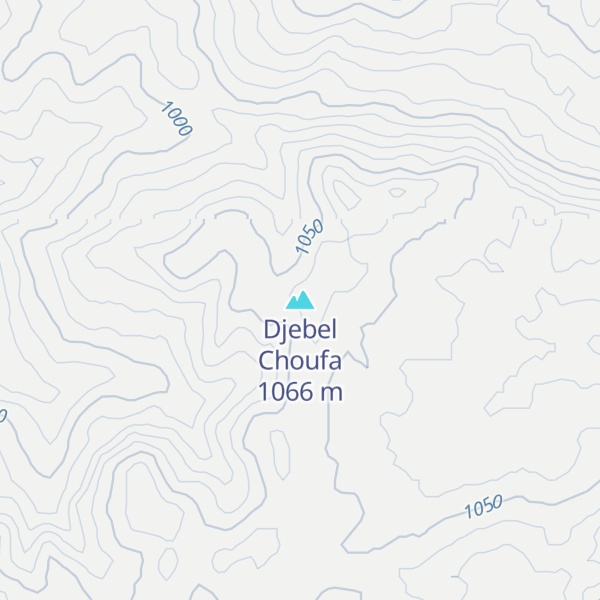 Map of Djebel Choufa