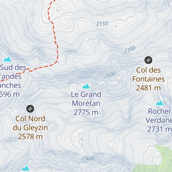 Map of Le Grand Morétan
