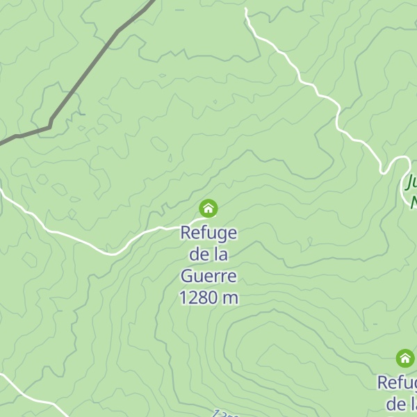 Map of Refuge de la Guerre
