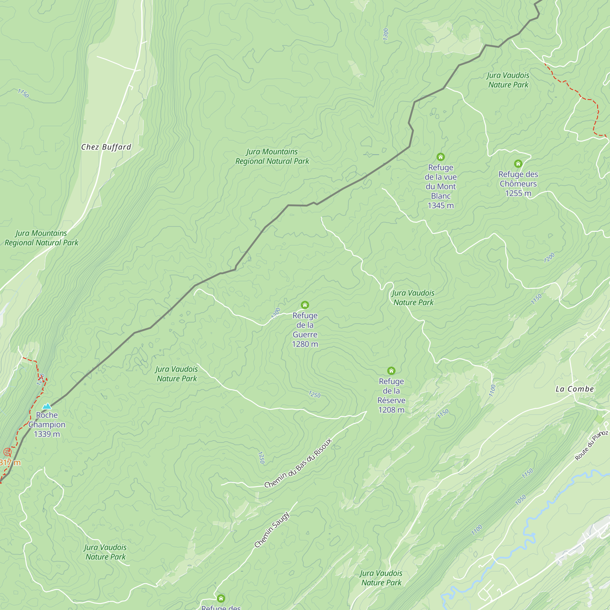 Refuge de la Guerre map