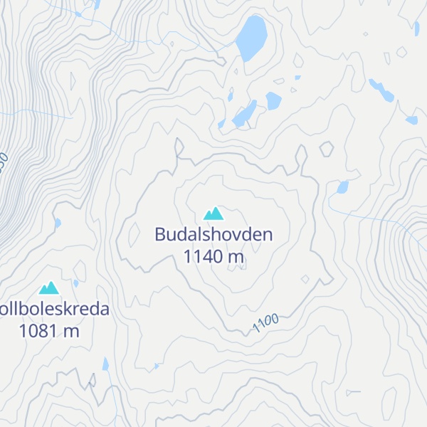 Map of Budalshovden