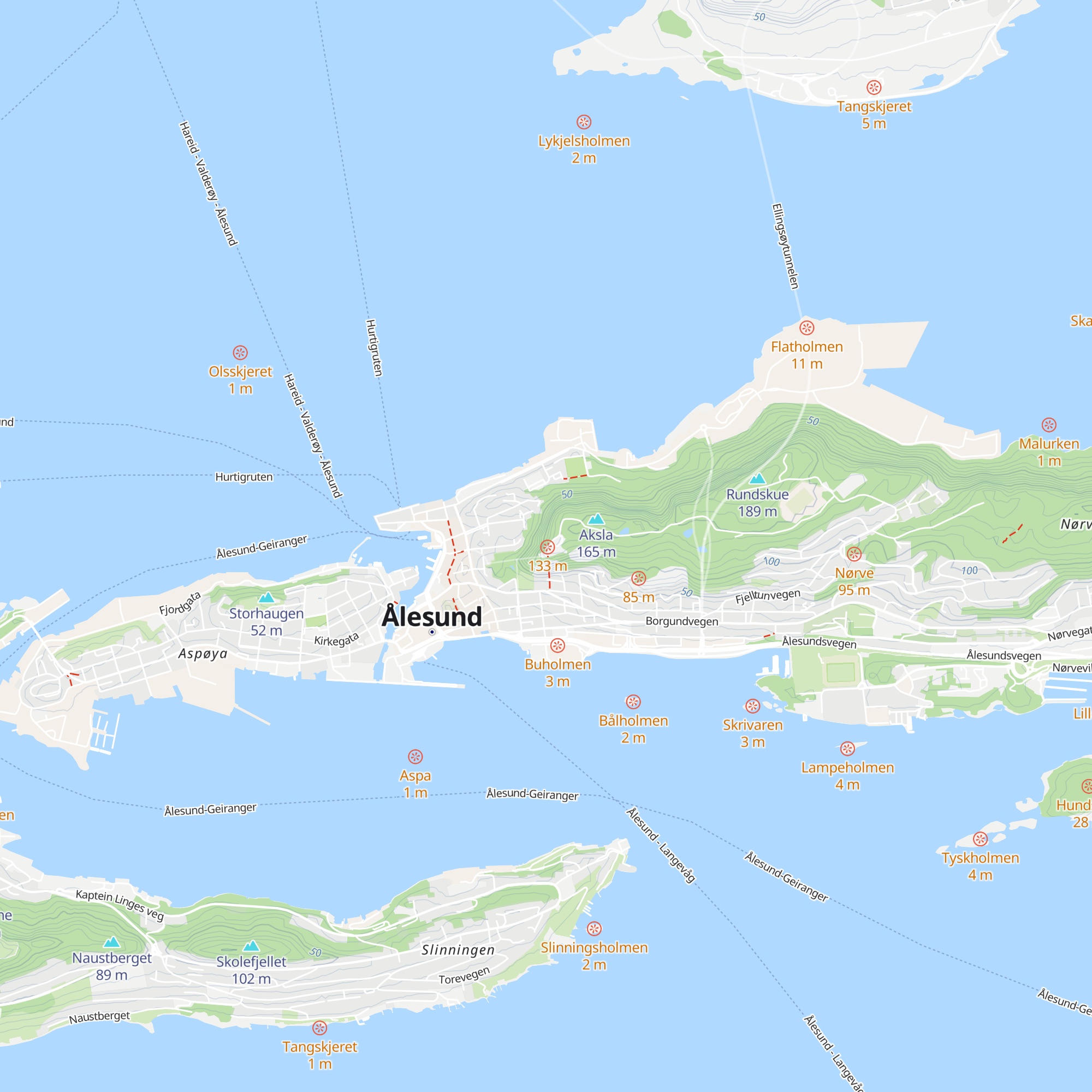 Fjellstua map