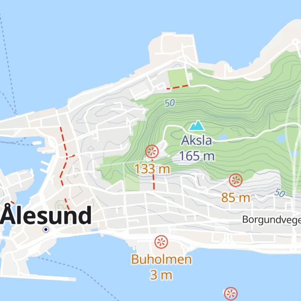 Map of Fjellstua