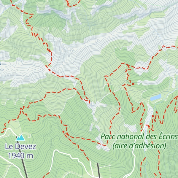 Map of Pic de Rochas