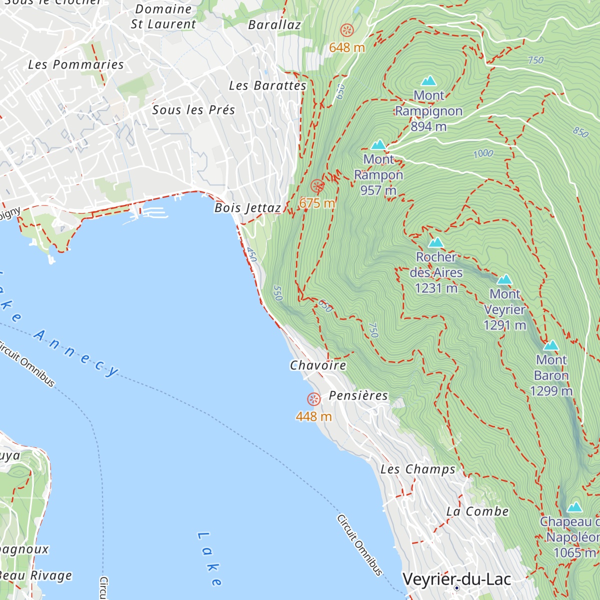 Chalet du Talabar map