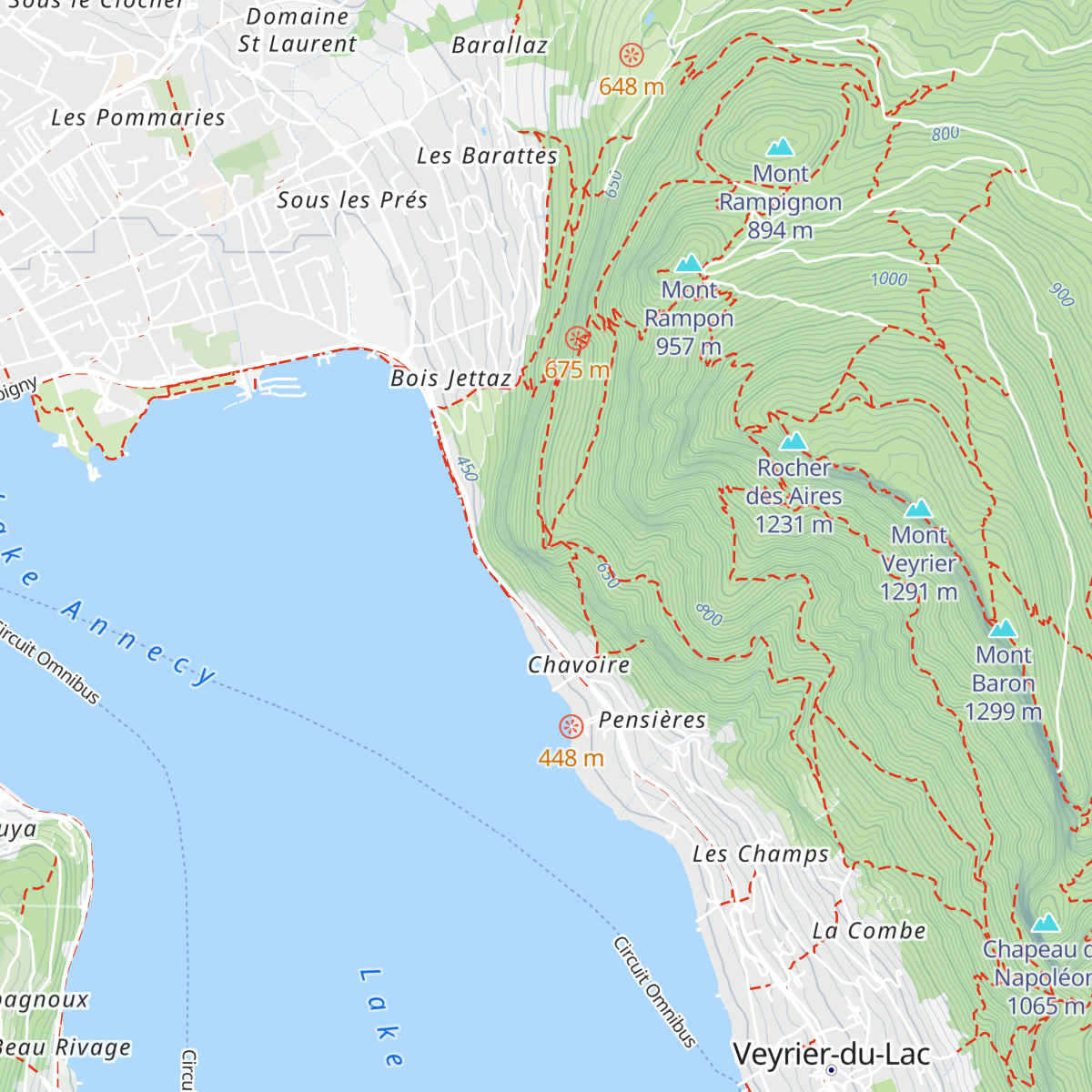 Chalet du Talabar map
