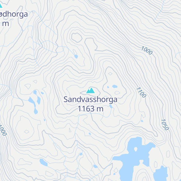 Map of Sandvasshorga