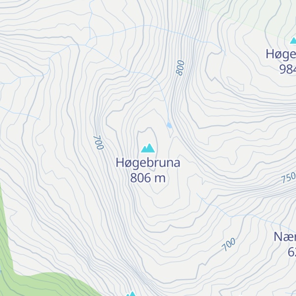Map of Høgebruna