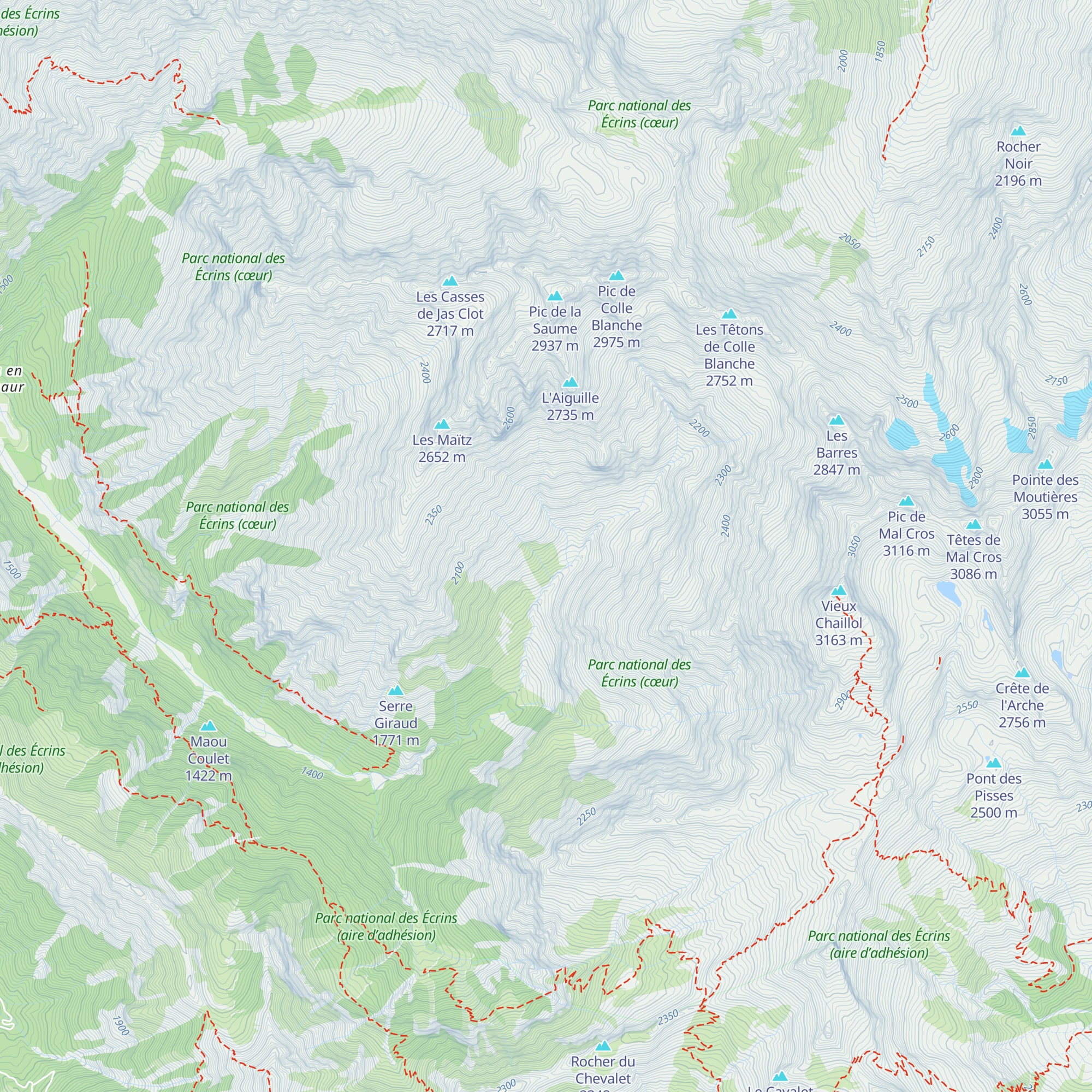Jas de Jartier map